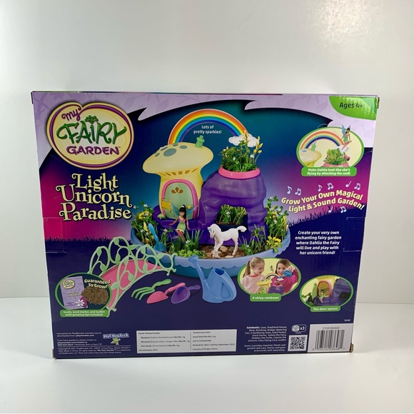 My Fairy Garden Light Unicorn Paradise Herb Garden - Picture 2 of 3